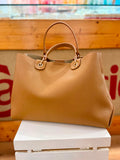 Borsa a mano color cuoio