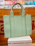 Borsa a mano verde menta