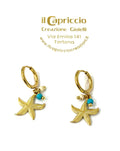 Orecchini stella marina in acciaio inossidabile