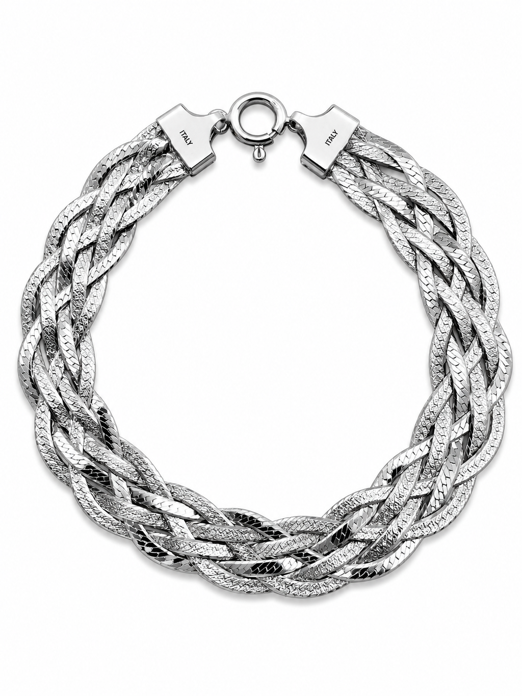 Bracciale treccia in Argento 925