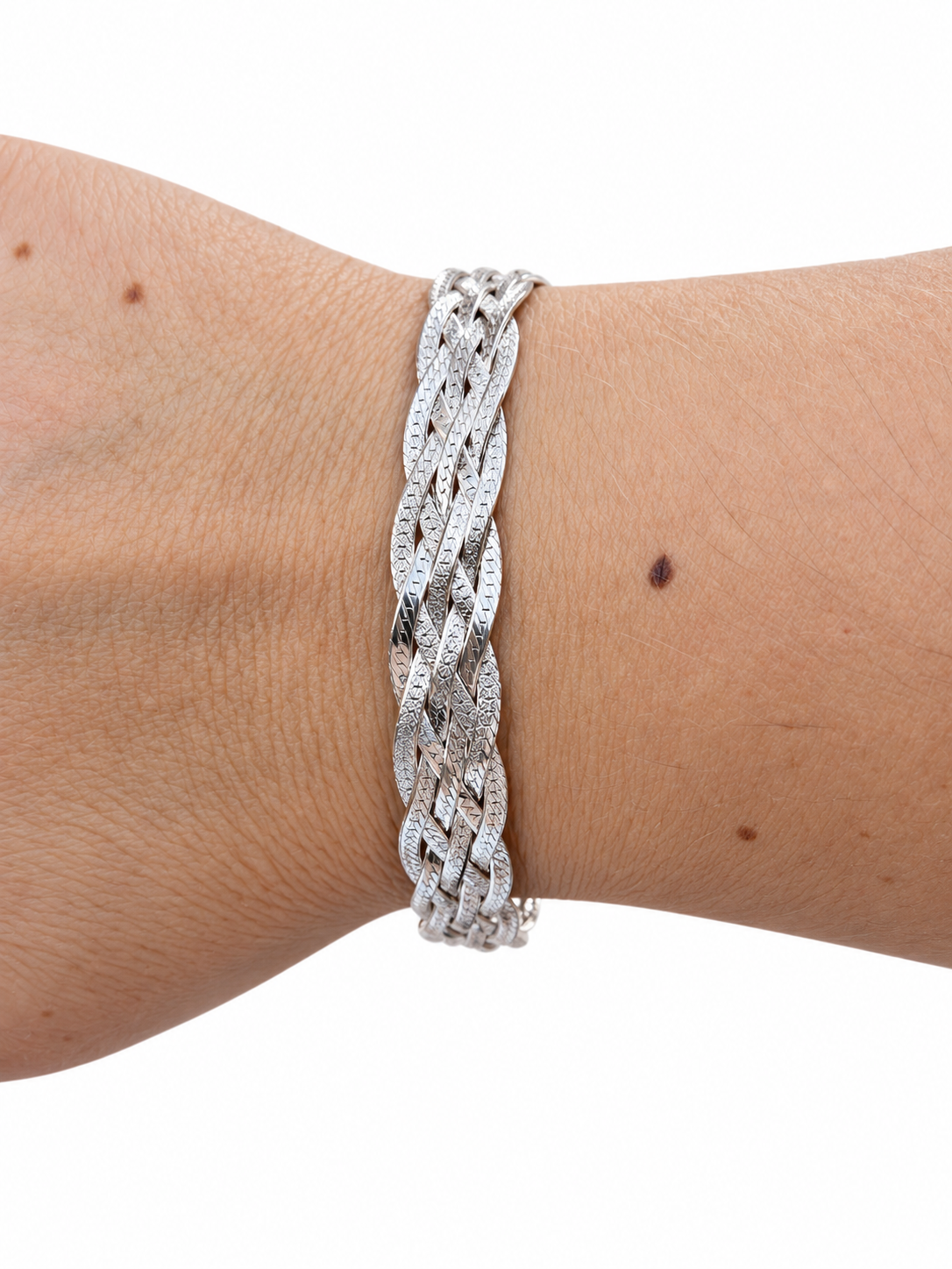 Bracciale treccia in Argento 925