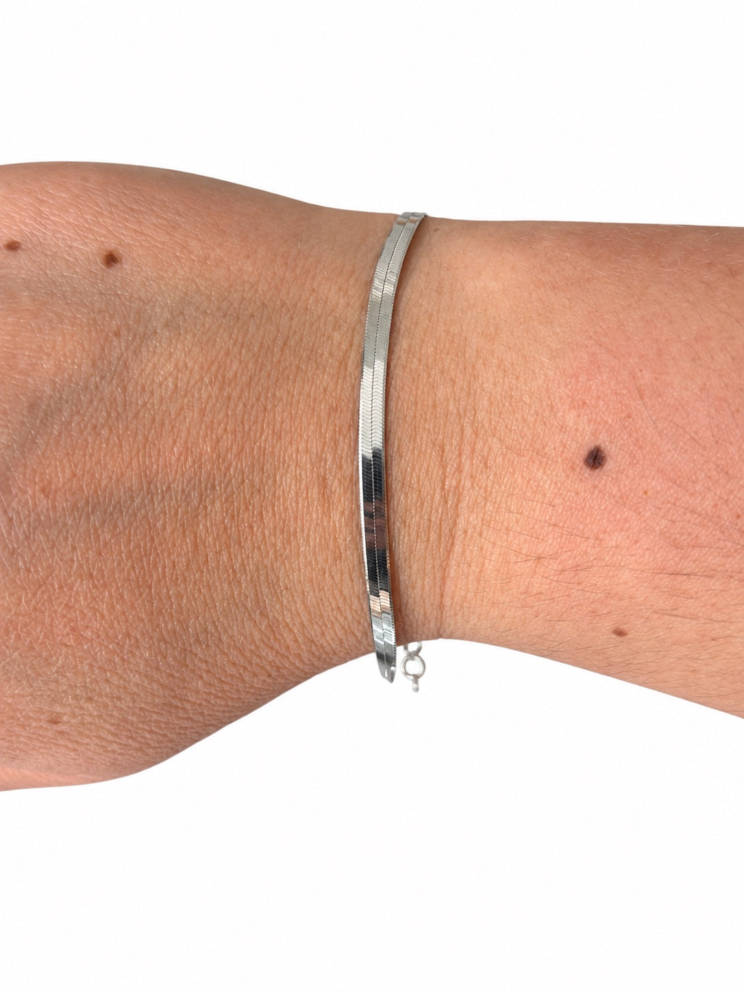 Bracciale snake in Argento 925 indossato